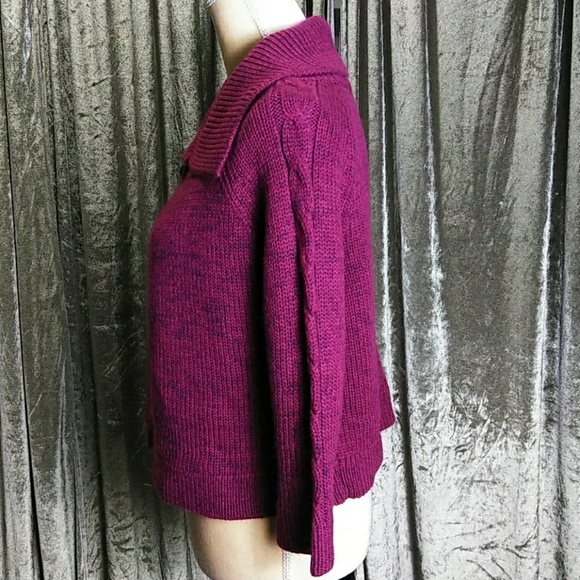 New York & Company Magenta Sweater - Picture 5 of 6